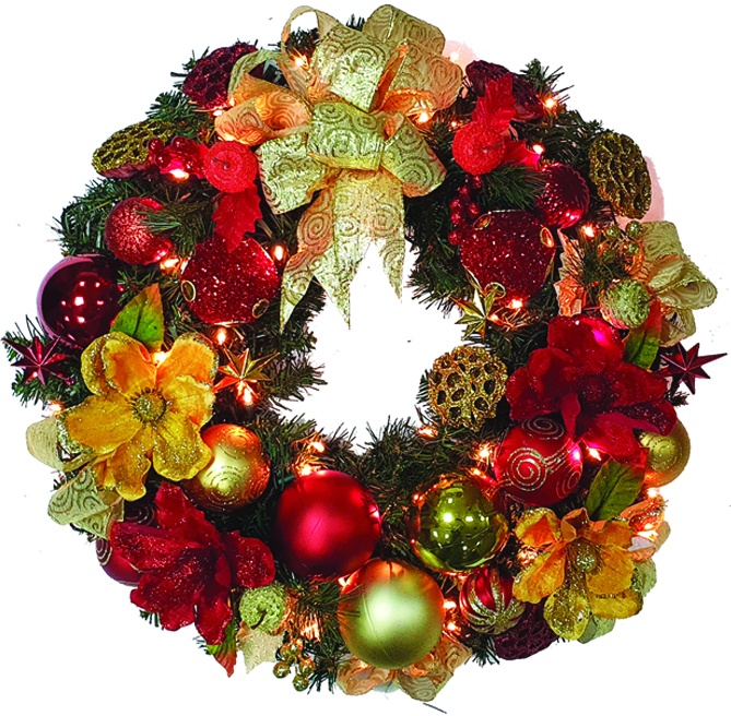 Decorated Wreath, 30"