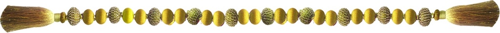 95cm Ball Garland w/ Tassels - Gold