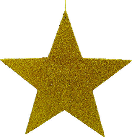 Glittered Star, 25cm