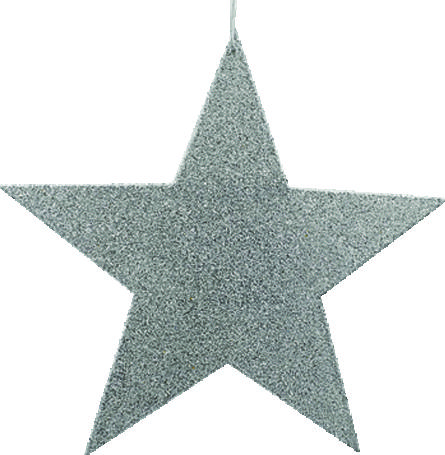 Glittered Star, 25cm