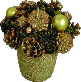 Pinecone Centrepiece, 19cm