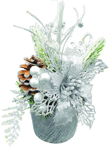 Decorated Pot, 10cm