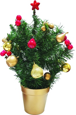 Decorated Mini Tree Centrepiece, 30cm