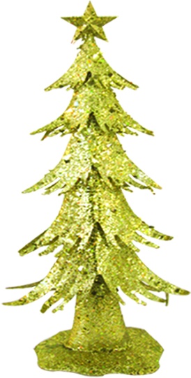 Glittered Metallic Tree, 50cm
