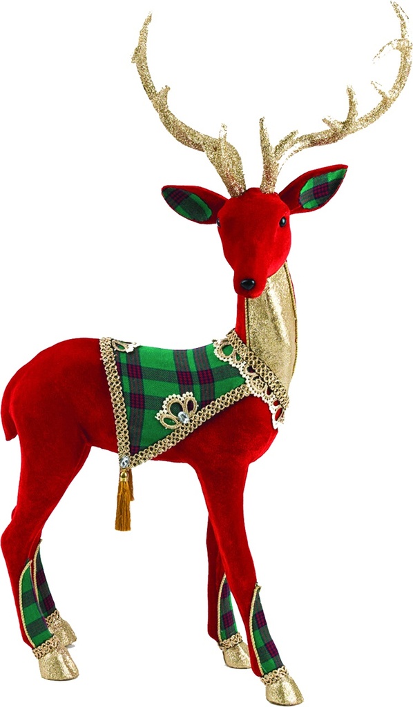 55cm Deer - Red