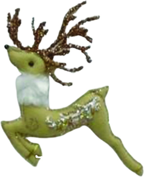 21.5cm Winter Deer - Platinum/Sahara/White