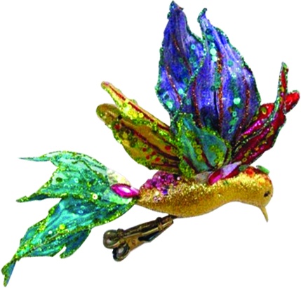 Ornate Bird, 14cm