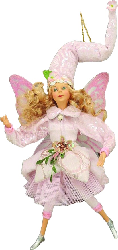 40cm Hanging Fairy - Pink