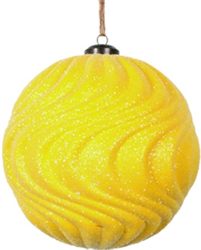 Glittered Wavy Ball, 15cm