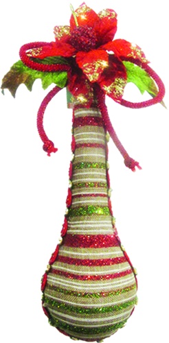 Plaid Design Hemp Teardrop, 17.5cm