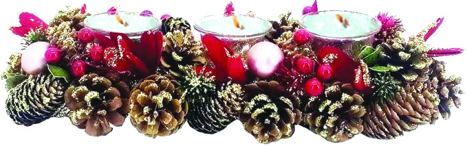 Pinecone Candleholder, 34cm