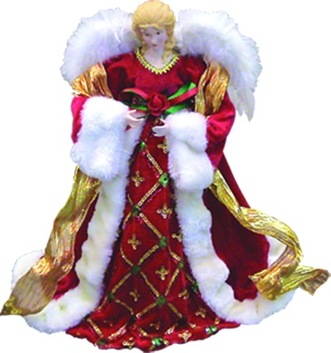 16" Angel - Red/White/Gold