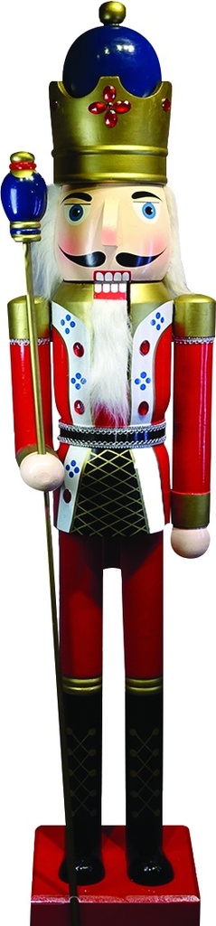 1.8m Nutcracker w/ Scepter - Multicolor
