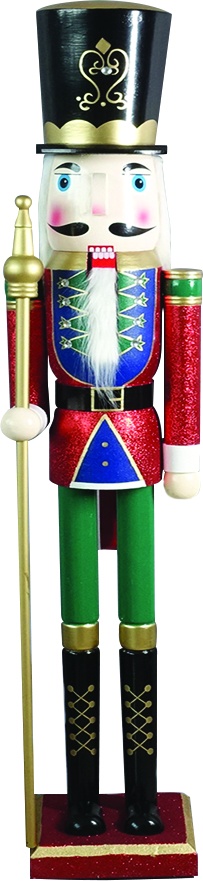 1.2m Nutcracker w/ Scepter - Multicolor