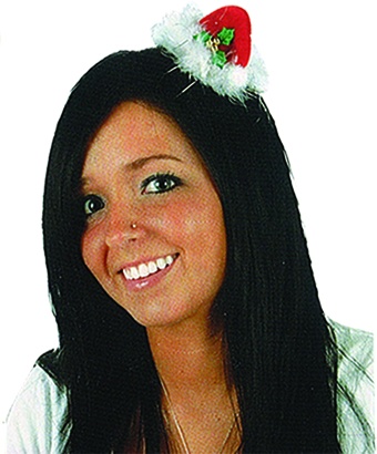 Santa Mini Hat Hair Clip