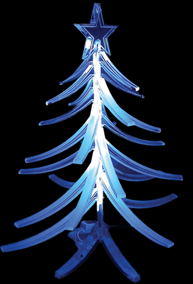 Illuminated Acrylic Tree with Rotating Branches