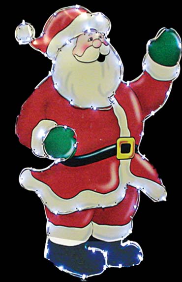 Illuminated Santa, 81cm