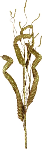 90cm Leaf Spray - Gold