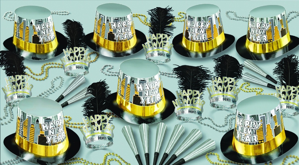 Toast Of The Town Assortment for 50 - Silver/Gold/Black
