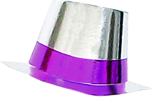 Foil Top Hat - Silver