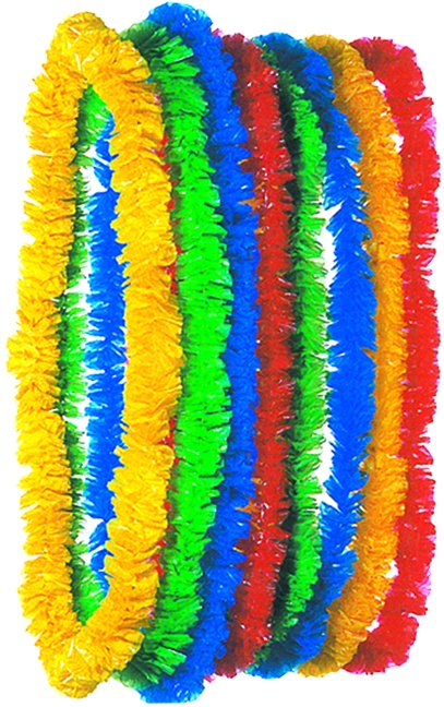 60cm Plastic Lei - Red