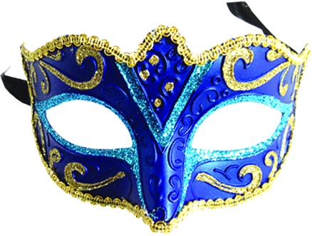 Glitter Mask - Blue