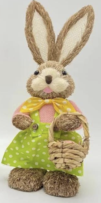 Rabbit with Basket, 35cm