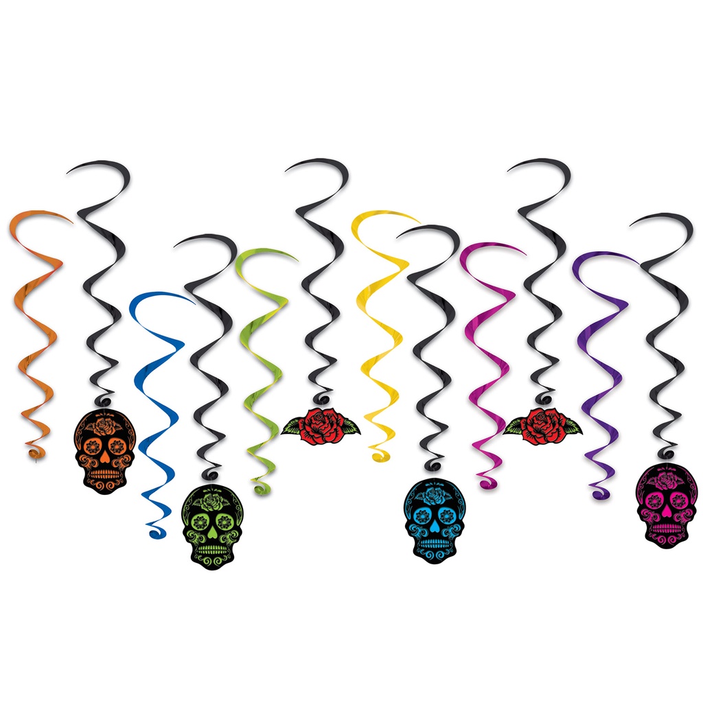 Day Of The Dead Whirls, 38-75cm
