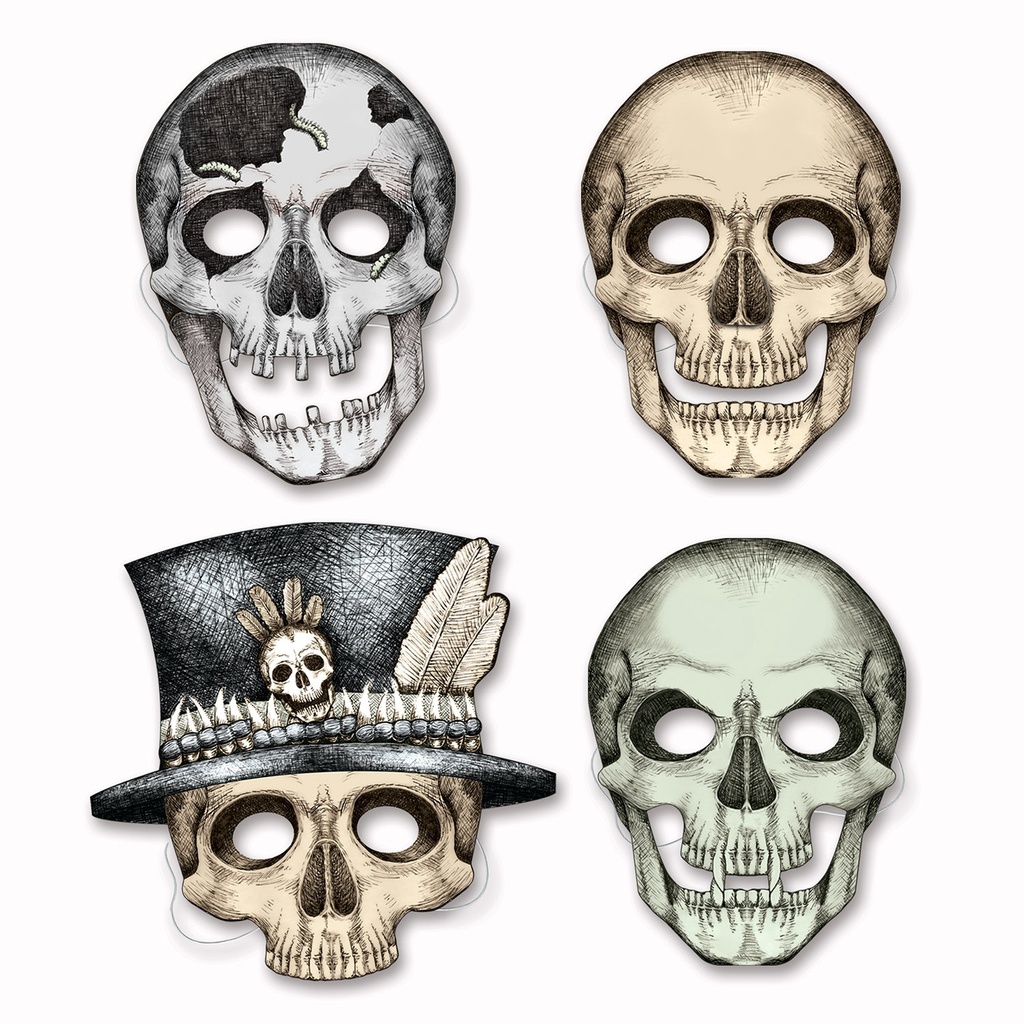 Skeleton Masks - Assorted Colours