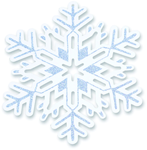35cm Glittered Snowflake Cutouts