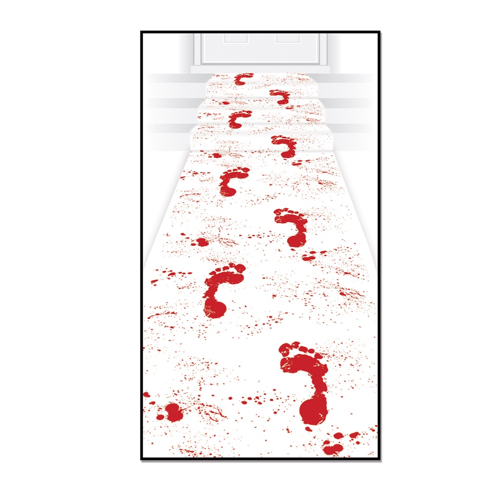 Bloody Footprints Runner, 60cm x 3m