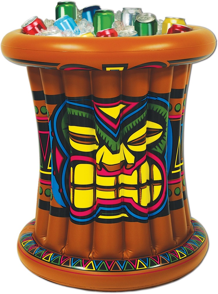 63cm x 56cm Inflatable Tiki Cooler - Multicolour