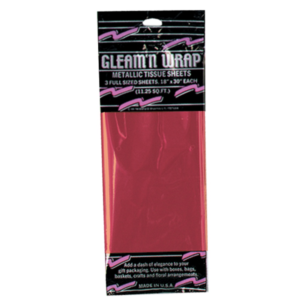 Gleam 'N Wrap Metallic Sheets, 45cm x 76cm, 3/pkg
