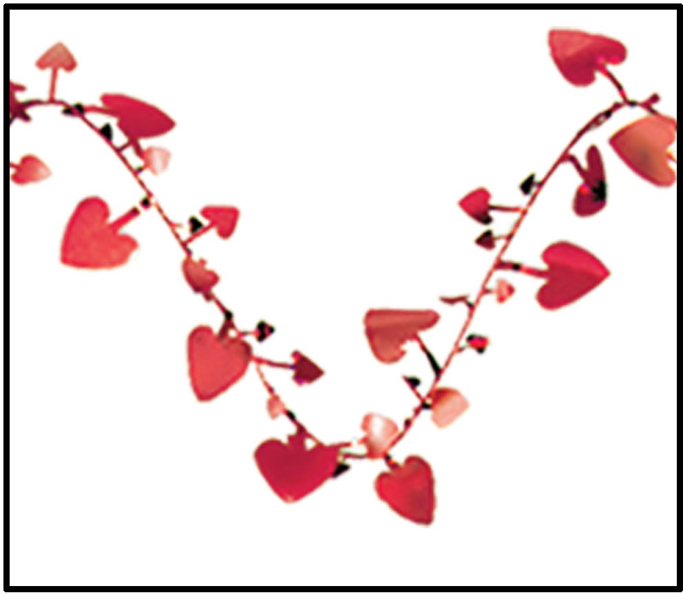 Gleamin' Flex Heart Garland, 7.6m