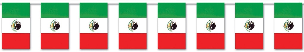 18.2m x 43cm Outdoor Mexican Flag Banner