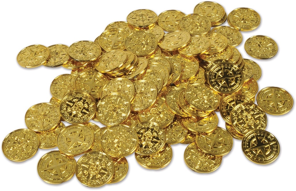 Plastic Pirate Coins