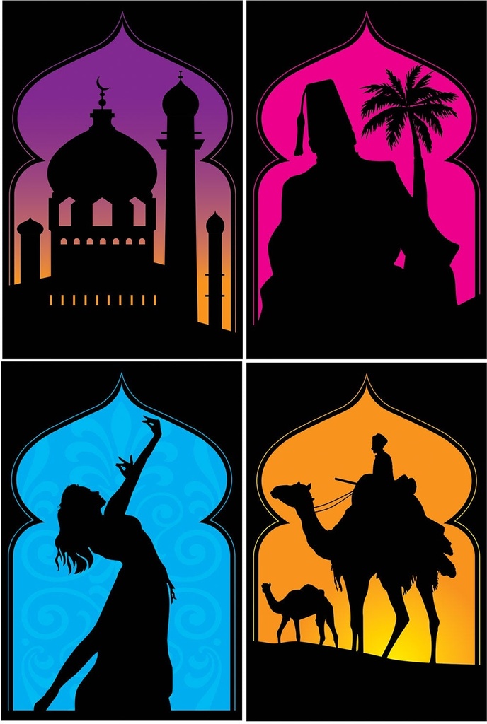 Arabian Nights Silhouettes, 48cm