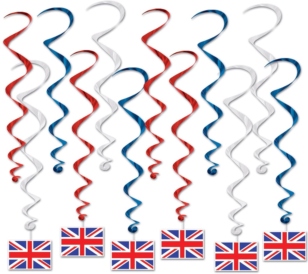 British Flag Whirls, 44 to 78cm