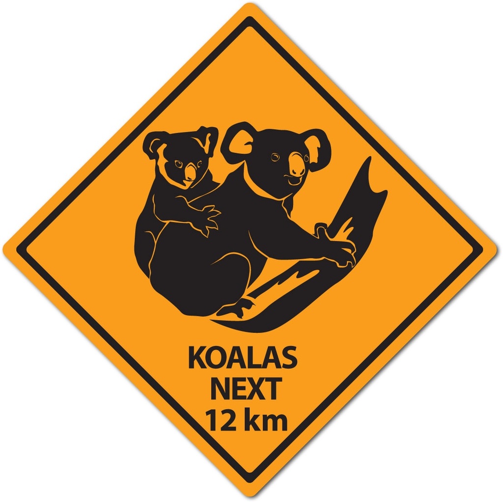 43cm Outback Road Sign 2-sided Cutouts