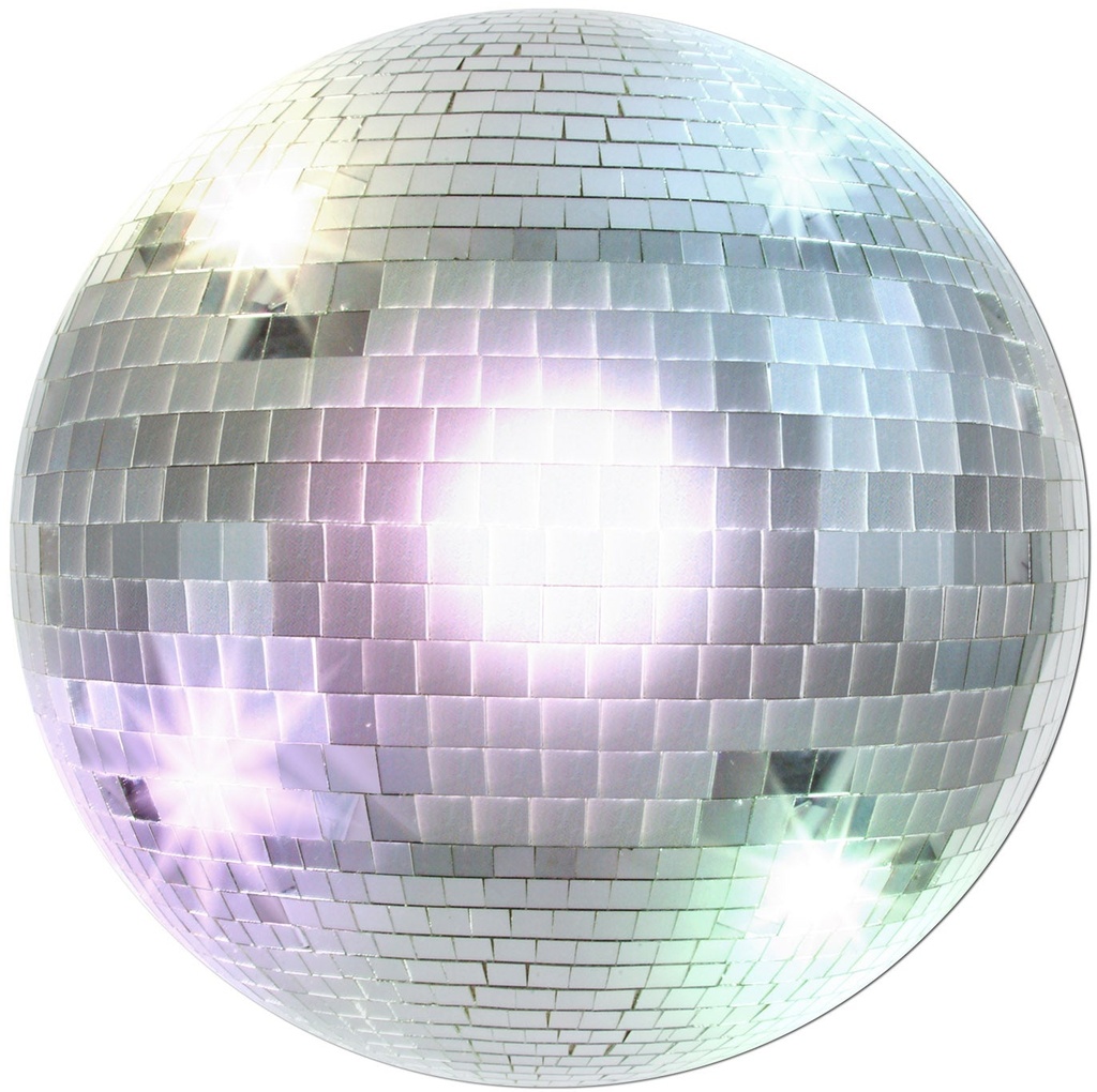 Disco Ball Cutouts, 34cm