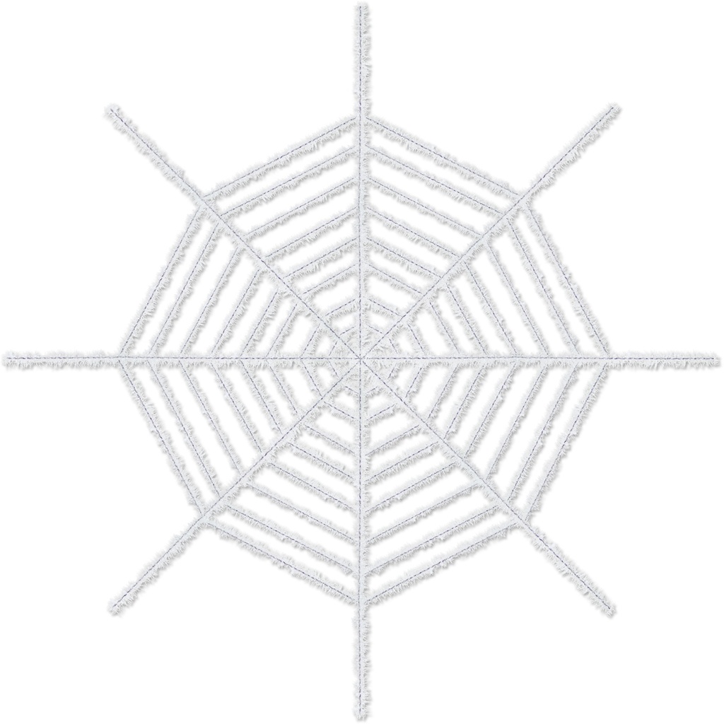 1.82m Giant Shimmering Spider Web - White/Silver