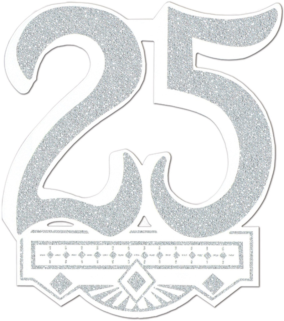 35cm 25th Anniversary Crest