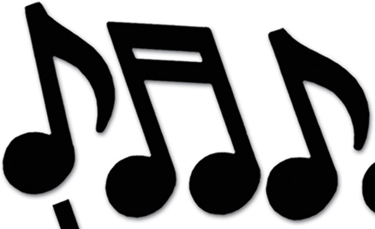 Musical Note Silhouettes, 30cm-53cm