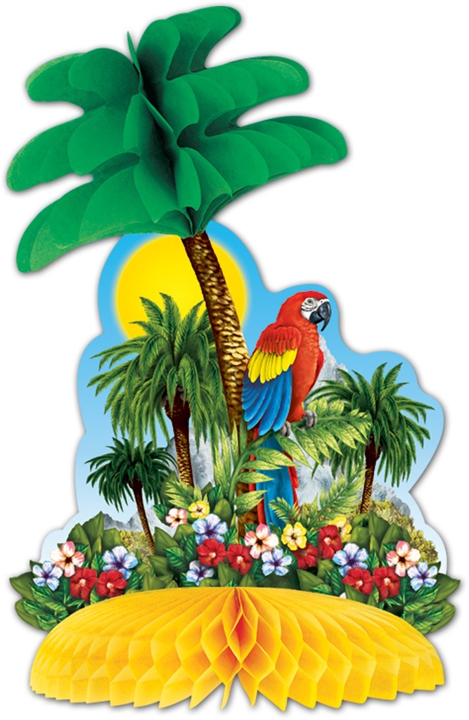30cm Tropical Island Centrepiece