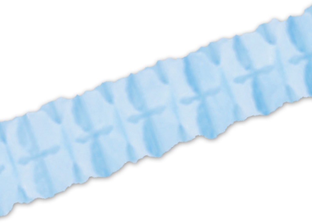 3.6m x 11.5cm Leaf Garland - Light Blue