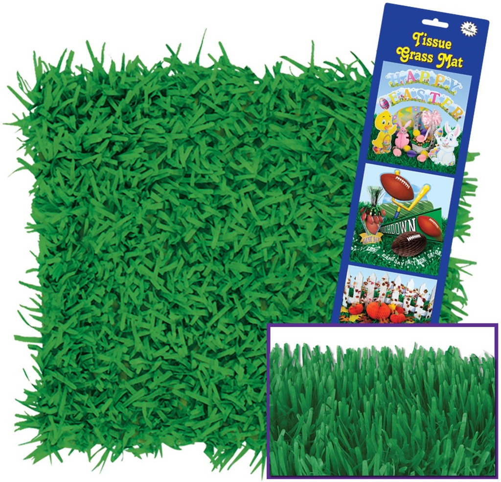 76cm x 38cm Tissue Grass Mat