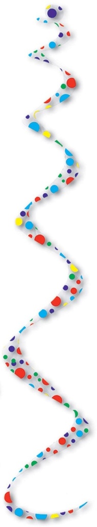 Printed Polka Dots Twirly Whirlys, 60cm
