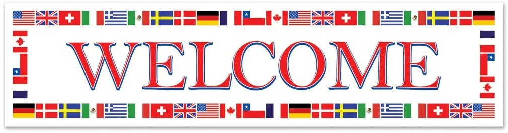 International Welcome Banners, 1.52m