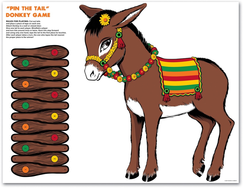49cm x 44cm Donkey Game