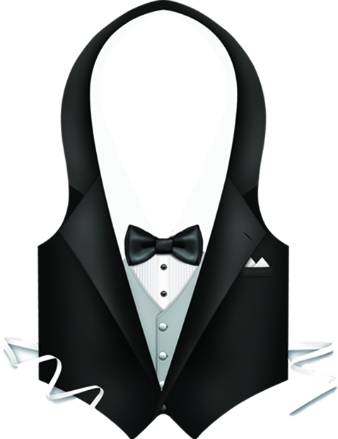 Plastic Tux Vest